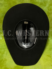 Twister T7101001 DALLAS Wool Western Hat Black inside view. If you need any assistance with this item or the purchase of this item please call us at five six one seven four eight eight eight zero one Monday through Saturday 10:00a.m EST to 8:00 p.m EST