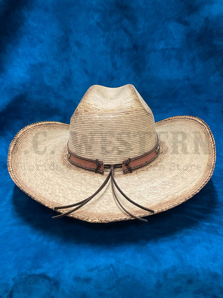 Alamo Hats D28740 HEARNE Palm Hat Natural back view. If you need any assistance with this item or the purchase of this item please call us at five six one seven four eight eight eight zero one Monday through Saturday 10:00a.m EST to 8:00 p.m EST