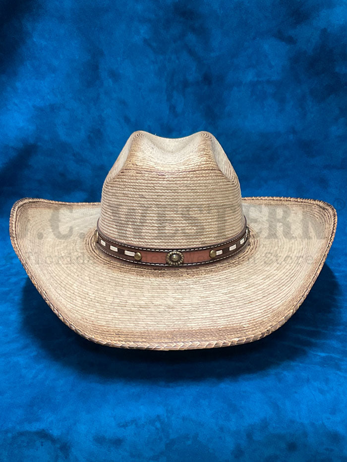 Alamo Hats D28740 HEARNE Palm Hat Natural side / front view. If you need any assistance with this item or the purchase of this item please call us at five six one seven four eight eight eight zero one Monday through Saturday 10:00a.m EST to 8:00 p.m EST