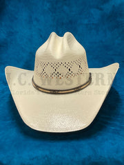 Resistol RSMACN-JA4181 Jason Aldean MACON Straw Hat Natural front view. If you need any assistance with this item or the purchase of this item please call us at five six one seven four eight eight eight zero one Monday through Saturday 10:00a.m EST to 8:00 p.m EST