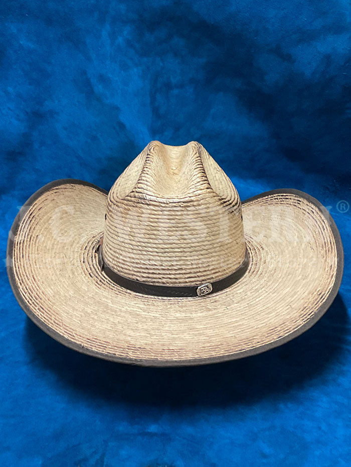 Justin JS1956TRGR44 TRIGGER Bent Rail Straw Cowboy Hat Tan side front view. If you need any assistance with this item or the purchase of this item please call us at five six one seven four eight eight eight zero one Monday through Saturday 10:00a.m EST to 8:00 p.m EST