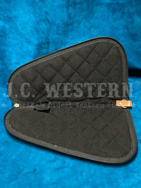 Fashionwest GC-01L Leather Gun Case Tan inside view. If you need any assistance with this item or the purchase of this item please call us at five six one seven four eight eight eight zero one Monday through Saturday 10:00a.m EST to 8:00 p.m EST