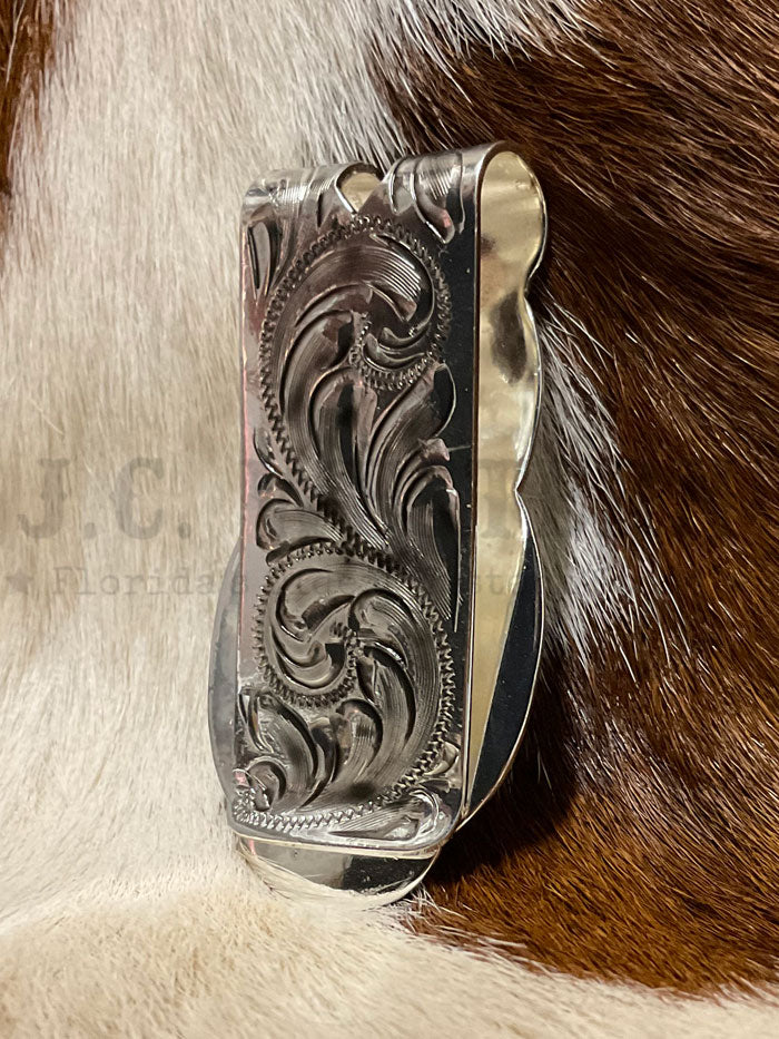 Fashionwest MC-01G Guns Western Money Clip Gold And Silver front view. If you need any assistance with this item or the purchase of this item please call us at five six one seven four eight eight eight zero one Monday through Saturday 10:00a.m EST to 8:00 p.m EST