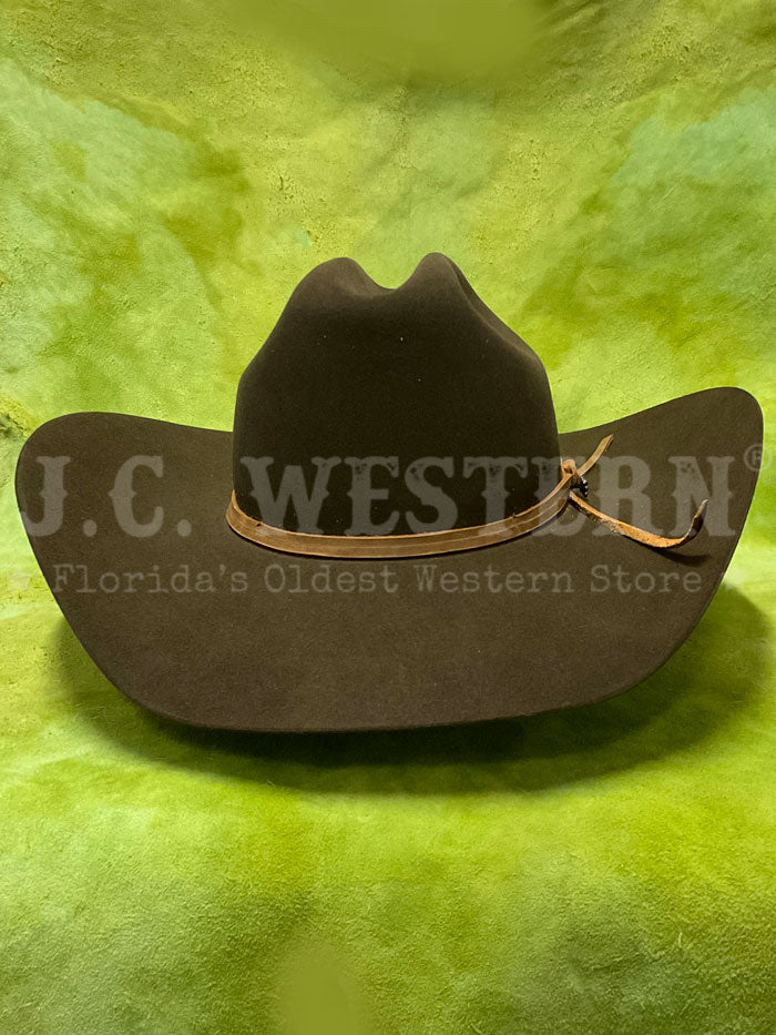 Stetson SFGIBB-914242 GIBBY 6x Felt Hat Sage side / front view. If you need any assistance with this item or the purchase of this item please call us at five six one seven four eight eight eight zero one Monday through Saturday 10:00a.m EST to 8:00 p.m EST
