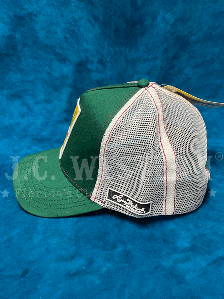 Larry Mahan MCBCLABA La Bandera Mesh Back Cap Green left side view. If you need any assistance with this item or the purchase of this item please call us at five six one seven four eight eight eight zero one Monday through Saturday 10:00a.m EST to 8:00 p.m EST