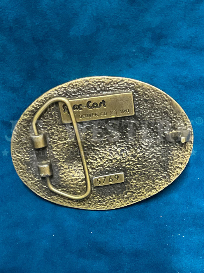 Colorado Silver Star 5-5769-B Bareback Rider Brass front view. If you need any assistance with this item or the purchase of this item please call us at five six one seven four eight eight eight zero one Monday through Saturday 10:00a.m EST to 8:00 p.m EST