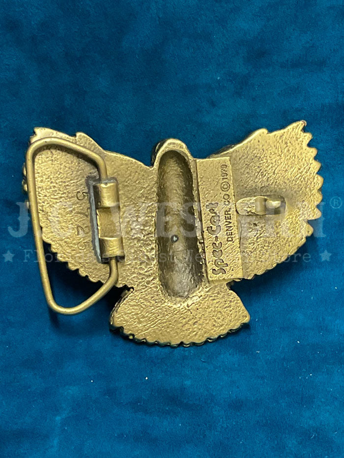 Colorado Silver Star 5-5725-B Eagle With Snake Buckle Brass front view. If you need any assistance with this item or the purchase of this item please call us at five six one seven four eight eight eight zero one Monday through Saturday 10:00a.m EST to 8:00 p.m EST