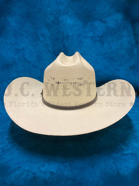 Ariat A73172 Bangora Straw Hat Ivory back side view. If you need any assistance with this item or the purchase of this item please call us at five six one seven four eight eight eight zero one Monday through Saturday 10:00a.m EST to 8:00 p.m EST