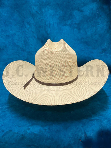Ariat A73242 Bangora Straw Hat Ivory Tan back view. If you need any assistance with this item or the purchase of this item please call us at five six one seven four eight eight eight zero one Monday through Saturday 10:00a.m EST to 8:00 p.m EST