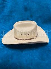 Larry Mahan MS2442ALAL 10X Alamo Straw Hat Ivory right side view. If you need any assistance with this item or the purchase of this item please call us at five six one seven four eight eight eight zero one Monday through Saturday 10:00a.m EST to 8:00 p.m EST