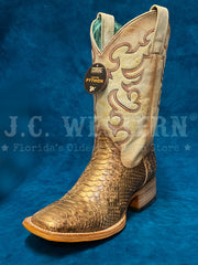 Corral B5007 Ladies Python Embroidery Wide Square Toe Western Boot Taupe side / front view. If you need any assistance with this item or the purchase of this item please call us at five six one seven four eight eight eight zero one Monday through Saturday 10:00a.m EST to 8:00 p.m EST