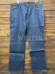 Levi's 20517-0217 Mens Vintage 517 Rigid Made in USA Jean Navy Blue 42x32 full front view. If you need any assistance with this item or the purchase of this item please call us at five six one seven four eight eight eight zero one Monday through Saturday 10:00a.m EST to 8:00 p.m EST