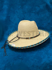 SunBody hTaos4aG Taos Palm Hat Natural side / back view. If you need any assistance with this item or the purchase of this item please call us at five six one seven four eight eight eight zero one Monday through Saturday 10:00a.m EST to 8:00 p.m EST