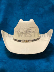 Dallas Hats PHO J II Cattleman Bangora Straw Hat Natural front view. If you need any assistance with this item or the purchase of this item please call us at five six one seven four eight eight eight zero one Monday through Saturday 10:00a.m EST to 8:00 p.m EST