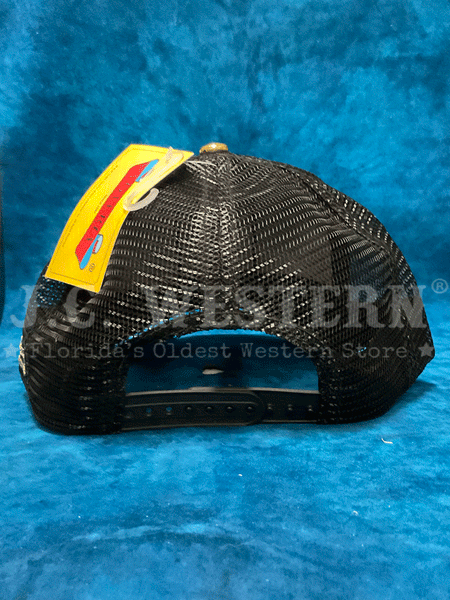 Larry Mahan MCBCLGGD El Gallo Mesh Back Cap Black back view. If you need any assistance with this item or the purchase of this item please call us at five six one seven four eight eight eight zero one Monday through Saturday 10:00a.m EST to 8:00 p.m EST