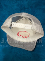 Ariat A300087006 Buffalo Ariat Logo Cap Grey back view. If you need any assistance with this item or the purchase of this item please call us at five six one seven four eight eight eight zero one Monday through Saturday 10:00a.m EST to 8:00 p.m EST