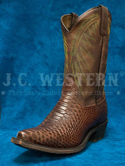 Nocona HR4522 Womens Carlita Snake Print Boot Cognac side / front view. If you need any assistance with this item or the purchase of this item please call us at five six one seven four eight eight eight zero one Monday through Saturday 10:00a.m EST to 8:00 p.m EST