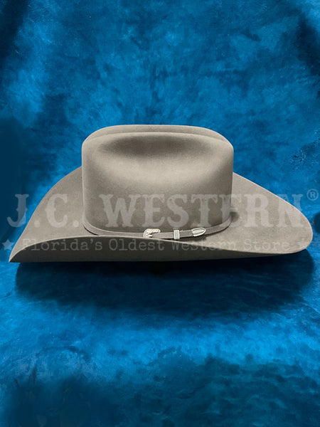 Stetson SFSKYL-754249 Skyline 6X Felt Hat Granite Grey side view. If you need any assistance with this item or the purchase of this item please call us at five six one seven four eight eight eight zero one Monday through Saturday 10:00a.m EST to 8:00 p.m EST