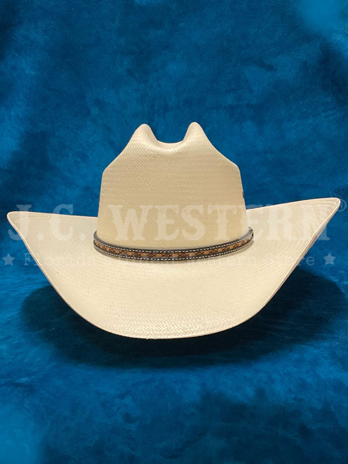 Resistol RSOCRO-304281 OCHO RIOS 10X George Strait Collection Straw Hat Natural side / front view. If you need any assistance with this item or the purchase of this item please call us at five six one seven four eight eight eight zero one Monday through Saturday 10:00a.m EST to 8:00 p.m EST