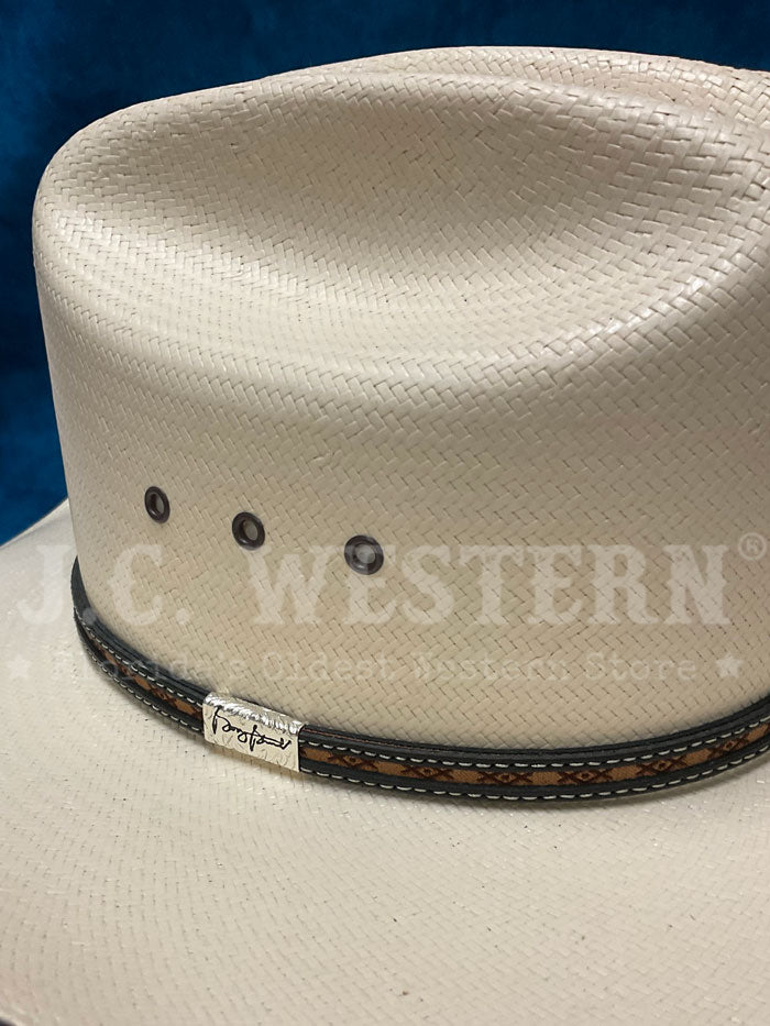 Resistol RSOCRO-304281 OCHO RIOS 10X George Strait Collection Straw Hat Natural side / front view. If you need any assistance with this item or the purchase of this item please call us at five six one seven four eight eight eight zero one Monday through Saturday 10:00a.m EST to 8:00 p.m EST