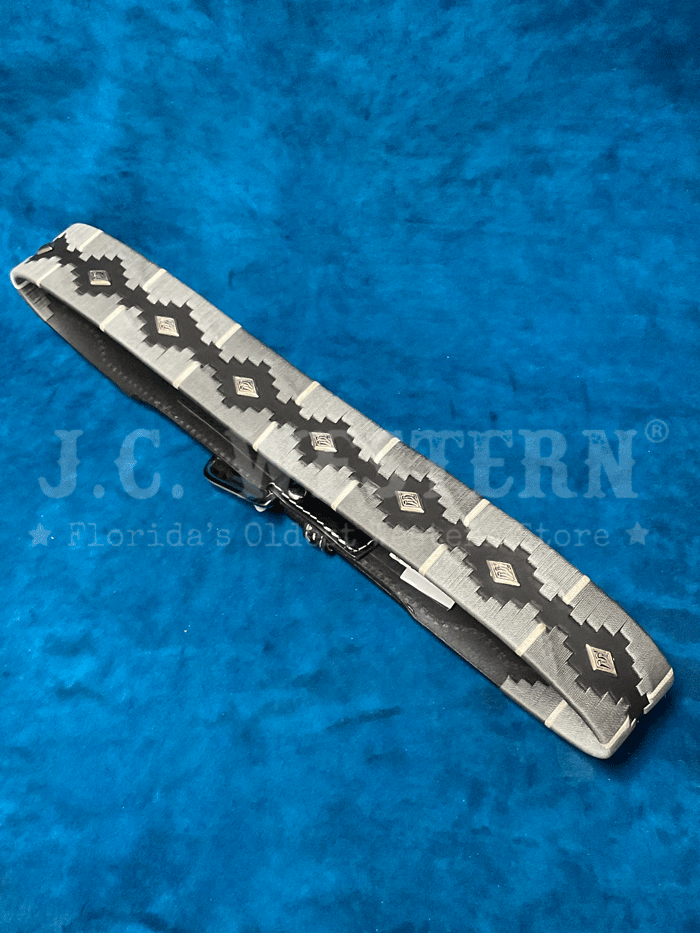 Nocona N210006701 Mens Diamond Conchos Tapered Western Belt Black front view. If you need any assistance with this item or the purchase of this item please call us at five six one seven four eight eight eight zero one Monday through Saturday 10:00a.m EST to 8:00 p.m EST