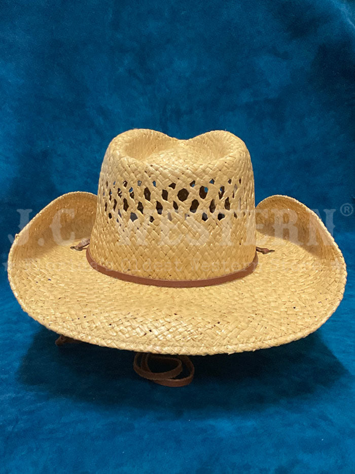 Stetson TSBRGR-933481 BRIDGER Straw Cowboy Hat Natural side / front view. If you need any assistance with this item or the purchase of this item please call us at five six one seven four eight eight eight zero one Monday through Saturday 10:00a.m EST to 8:00 p.m EST