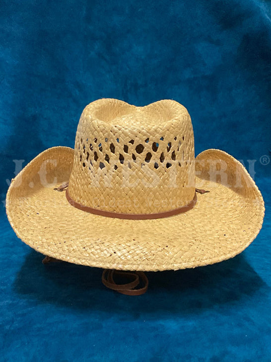 Stetson TSBRGR-933481 BRIDGER Straw Cowboy Hat Natural back view. If you need any assistance with this item or the purchase of this item please call us at five six one seven four eight eight eight zero one Monday through Saturday 10:00a.m EST to 8:00 p.m EST