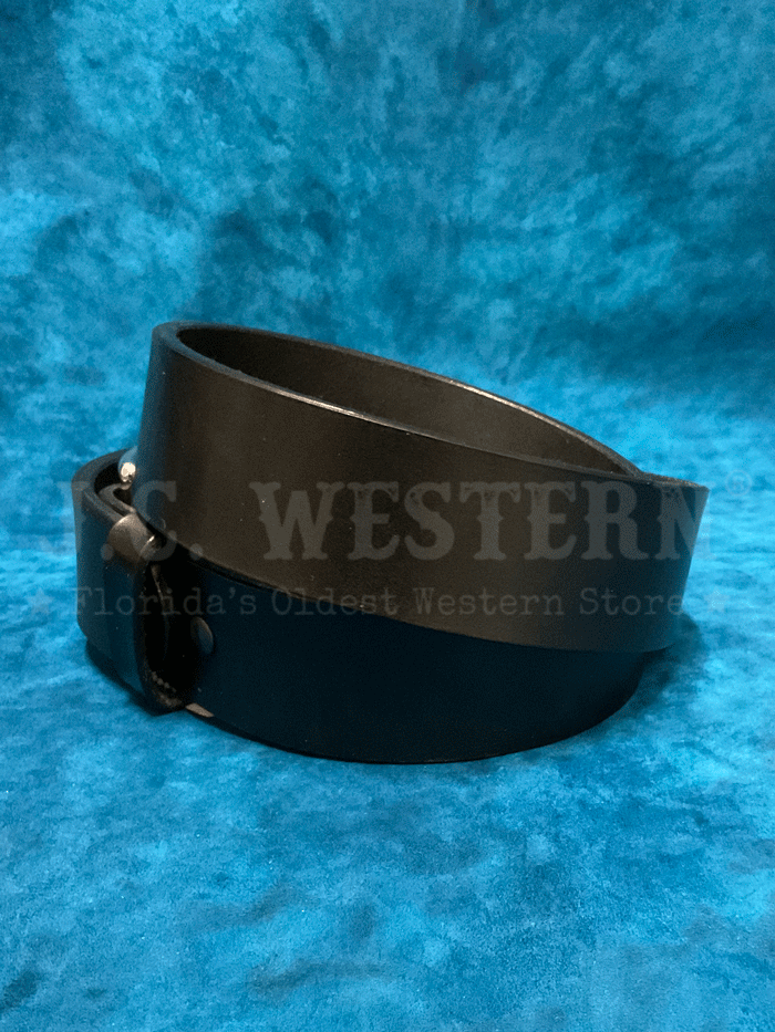 Gingerich 1008-18 Mens Gunsmoke Smooth Heavyweight Extrawide Gun Belt Black front view. If you need any assistance with this item or the purchase of this item please call us at five six one seven four eight eight eight zero one Monday through Saturday 10:00a.m EST to 8:00 p.m EST