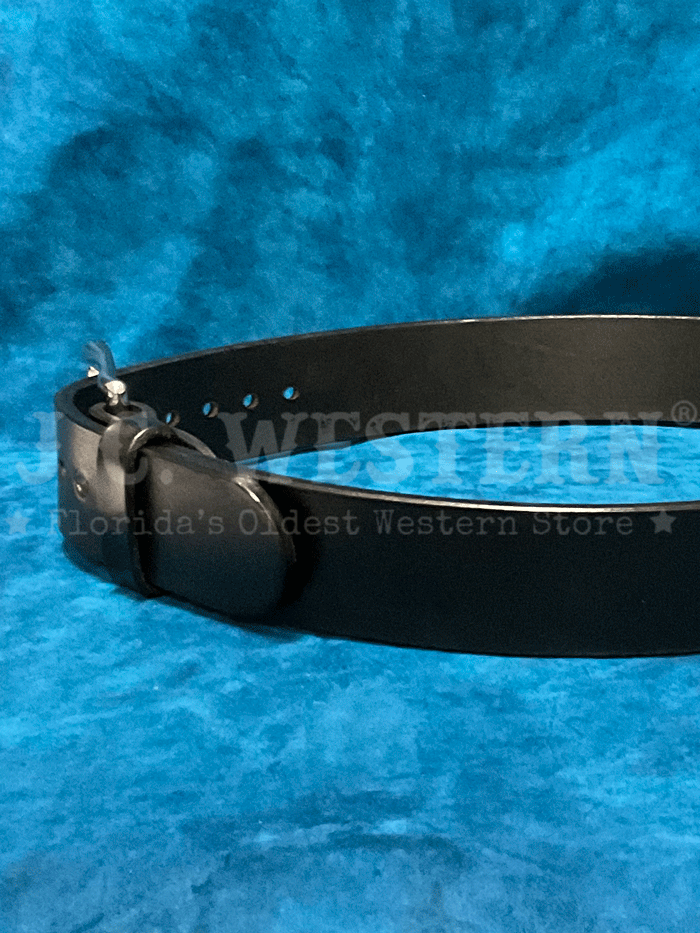 Gingerich 1008-18 Mens Gunsmoke Smooth Heavyweight Extrawide Gun Belt Black front view. If you need any assistance with this item or the purchase of this item please call us at five six one seven four eight eight eight zero one Monday through Saturday 10:00a.m EST to 8:00 p.m EST