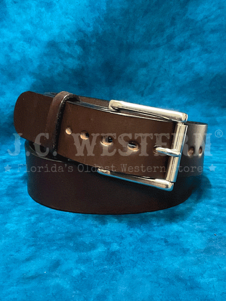 Gingerich 1008-36 Mens Gunsmoke Smooth Heavyweight Extrawide Gun Belt Dark Brown front view. If you need any assistance with this item or the purchase of this item please call us at five six one seven four eight eight eight zero one Monday through Saturday 10:00a.m EST to 8:00 p.m EST