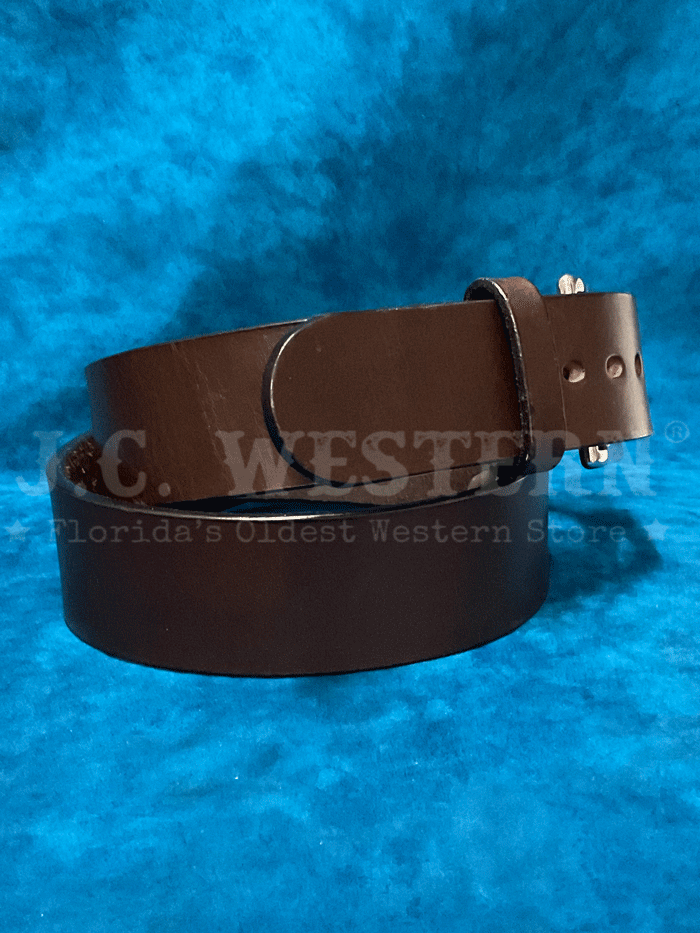 Gingerich 1008-36 Mens Gunsmoke Smooth Heavyweight Extrawide Gun Belt Dark Brown front view. If you need any assistance with this item or the purchase of this item please call us at five six one seven four eight eight eight zero one Monday through Saturday 10:00a.m EST to 8:00 p.m EST