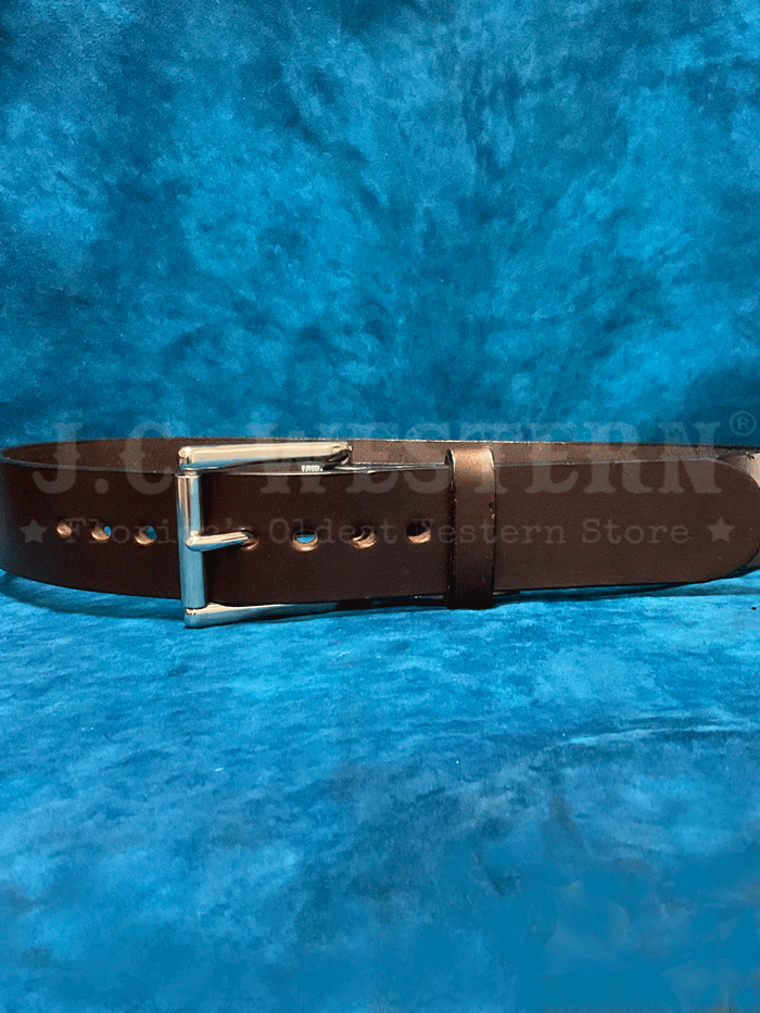 Gingerich 1008-36 Mens Gunsmoke Smooth Heavyweight Extrawide Gun Belt Dark Brown front view. If you need any assistance with this item or the purchase of this item please call us at five six one seven four eight eight eight zero one Monday through Saturday 10:00a.m EST to 8:00 p.m EST