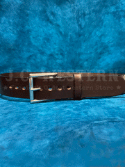 Gingerich 1008-36 Mens Gunsmoke Smooth Heavyweight Extrawide Gun Belt Dark Brown alternate front view. If you need any assistance with this item or the purchase of this item please call us at five six one seven four eight eight eight zero one Monday through Saturday 10:00a.m EST to 8:00 p.m EST