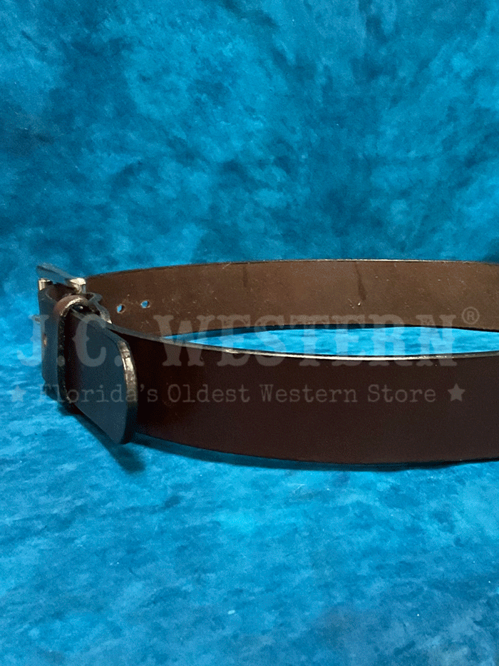 Gingerich 1008-36 Mens Gunsmoke Smooth Heavyweight Extrawide Gun Belt Dark Brown front view. If you need any assistance with this item or the purchase of this item please call us at five six one seven four eight eight eight zero one Monday through Saturday 10:00a.m EST to 8:00 p.m EST