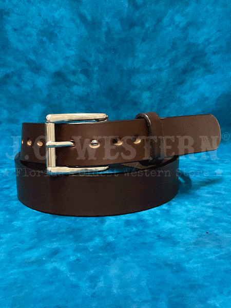 Gingerich 1001-36 Mens Maverick Smooth Heavyweight Gun Belt Dark Brown front view. If you need any assistance with this item or the purchase of this item please call us at five six one seven four eight eight eight zero one Monday through Saturday 10:00a.m EST to 8:00 p.m EST