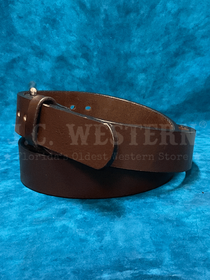 Gingerich 1001-36 Mens Maverick Smooth Heavyweight Gun Belt Dark Brown front view. If you need any assistance with this item or the purchase of this item please call us at five six one seven four eight eight eight zero one Monday through Saturday 10:00a.m EST to 8:00 p.m EST