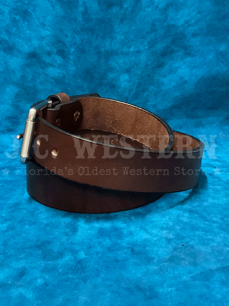 Gingerich 200-36 Mens Durango Smooth Work Belt Dark Brown side view. If you need any assistance with this item or the purchase of this item please call us at five six one seven four eight eight eight zero one Monday through Saturday 10:00a.m EST to 8:00 p.m EST