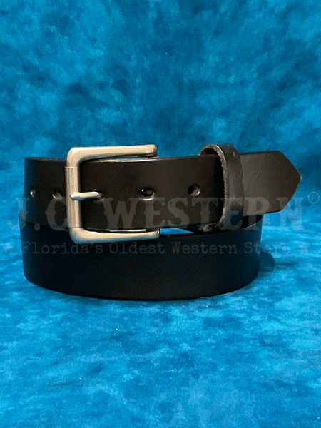 Gingerich 200-18 Mens Durango Smooth Work Belt Black front view. If you need any assistance with this item or the purchase of this item please call us at five six one seven four eight eight eight zero one Monday through Saturday 10:00a.m EST to 8:00 p.m EST