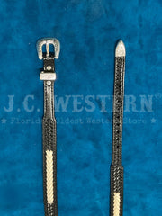 Fashionwest LC-29-BLK Leather Hatband Black front view. If you need any assistance with this item or the purchase of this item please call us at five six one seven four eight eight eight zero one Monday through Saturday 10:00a.m EST to 8:00 p.m EST