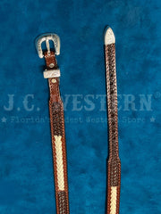 Fashionwest LC-29-BR Leather Hatband Brown front view. If you need any assistance with this item or the purchase of this item please call us at five six one seven four eight eight eight zero one Monday through Saturday 10:00a.m EST to 8:00 p.m EST