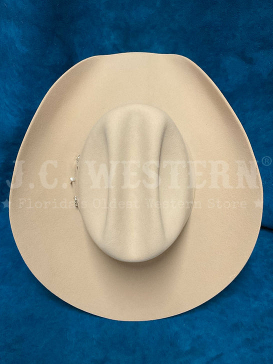 Serratelli BEAUMONT4BU 6X Felt 4 Inch Brim Western Hat Buckskin - 9 view from above. If you need any assistance with this item or the purchase of this item please call us at five six one seven four eight eight eight zero one Monday through Saturday 10:00a.m EST to 8:00 p.m EST