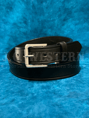 Gingerich 8016-18 Mens Lagrange Creased Casual Belt Black front view. If you need any assistance with this item or the purchase of this item please call us at five six one seven four eight eight eight zero one Monday through Saturday 10:00a.m EST to 8:00 p.m EST