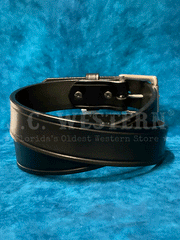 Gingerich 8016-18 Mens Lagrange Creased Casual Belt Black back view. If you need any assistance with this item or the purchase of this item please call us at five six one seven four eight eight eight zero one Monday through Saturday 10:00a.m EST to 8:00 p.m EST