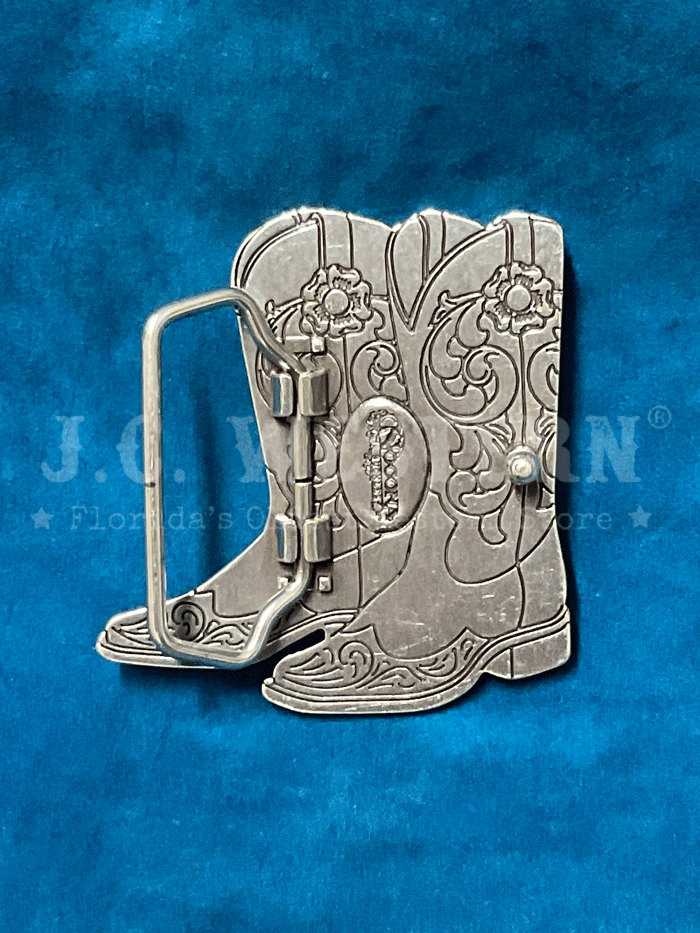 Nocona 37937 Womens Cowgirl Boots Buckle Silver front view. If you need any assistance with this item or the purchase of this item please call us at five six one seven four eight eight eight zero one Monday through Saturday 10:00a.m EST to 8:00 p.m EST