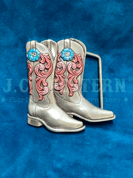 Nocona 37937 Womens Cowgirl Boots Buckle Silver front view. If you need any assistance with this item or the purchase of this item please call us at five six one seven four eight eight eight zero one Monday through Saturday 10:00a.m EST to 8:00 p.m EST