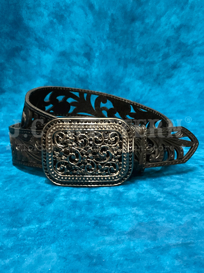 Ariat A1566701 Ladies Floral Filigree Belt Black – Western® Wear