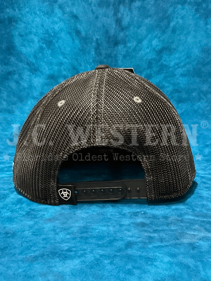 Ariat A300089401 Flexfit 110 Cap Suede Patch Black front view. If you need any assistance with this item or the purchase of this item please call us at five six one seven four eight eight eight zero one Monday through Saturday 10:00a.m EST to 8:00 p.m EST