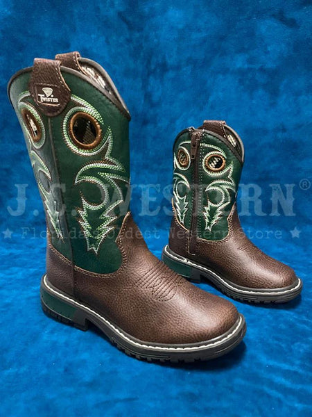 Twister 4460031137 Kids Blaise Style Boot Forest Green side / front viewn pair. If you need any assistance with this item or the purchase of this item please call us at five six one seven four eight eight eight zero one Monday through Saturday 10:00a.m EST to 8:00 p.m EST