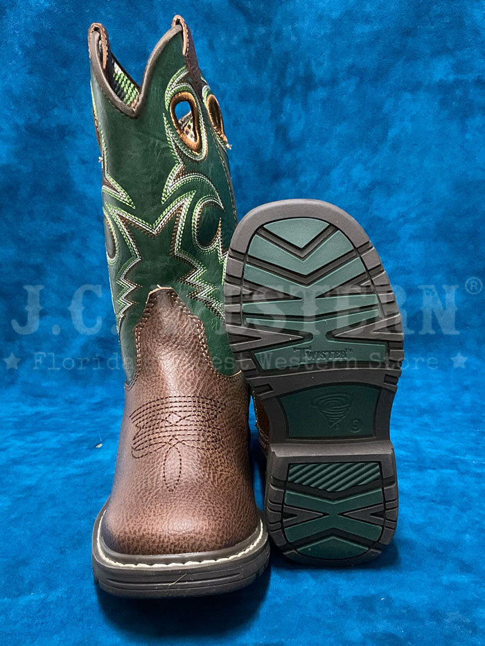 Twister 4460031137 Kids Blaise Style Boot Forest Green side / front viewn pair. If you need any assistance with this item or the purchase of this item please call us at five six one seven four eight eight eight zero one Monday through Saturday 10:00a.m EST to 8:00 p.m EST