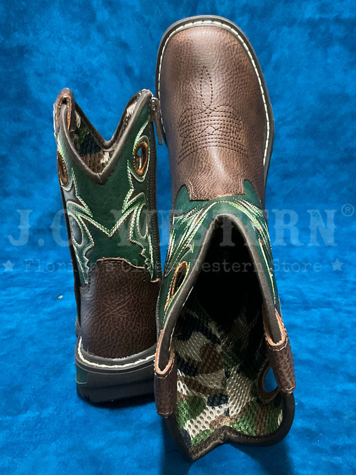 Twister 4460031137 Kids Blaise Style Boot Forest Green side / front viewn pair. If you need any assistance with this item or the purchase of this item please call us at five six one seven four eight eight eight zero one Monday through Saturday 10:00a.m EST to 8:00 p.m EST